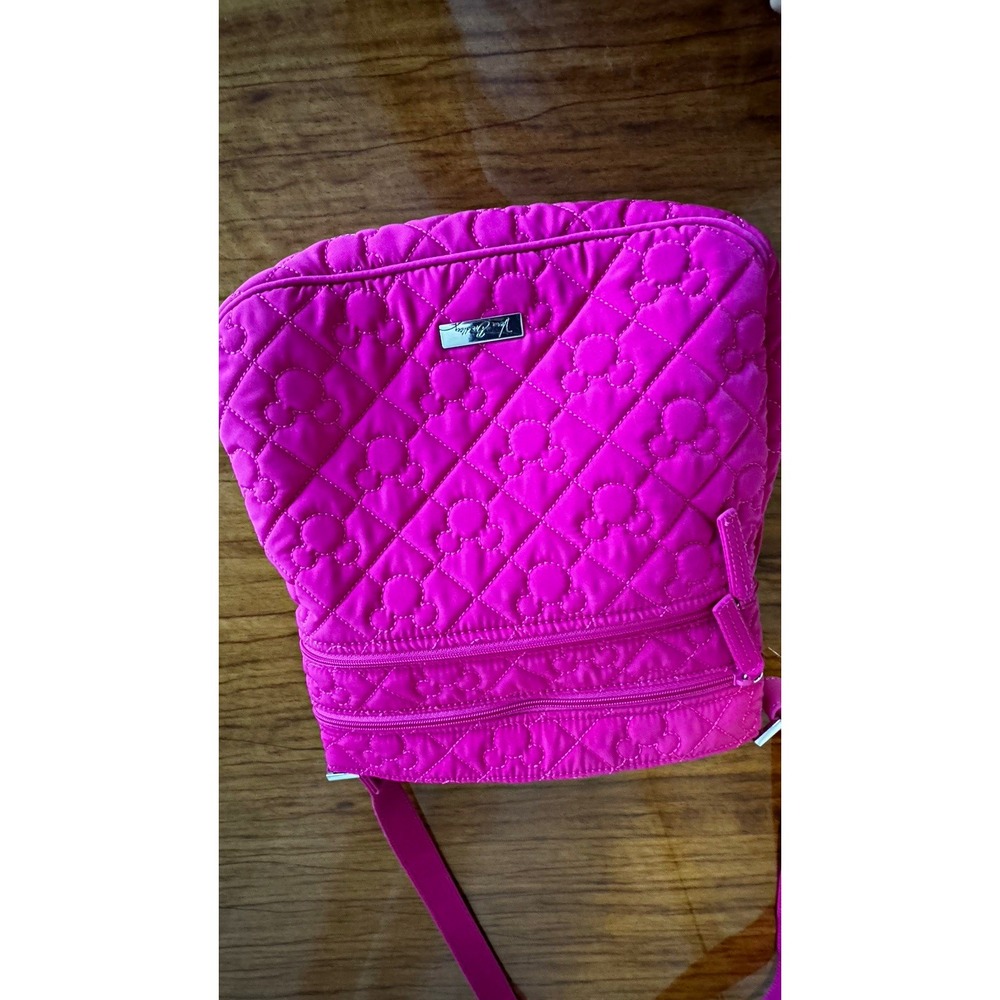 Vera Bradley Disney Parks Pink Crossbody Bag Zip Closure Adjustable Strap